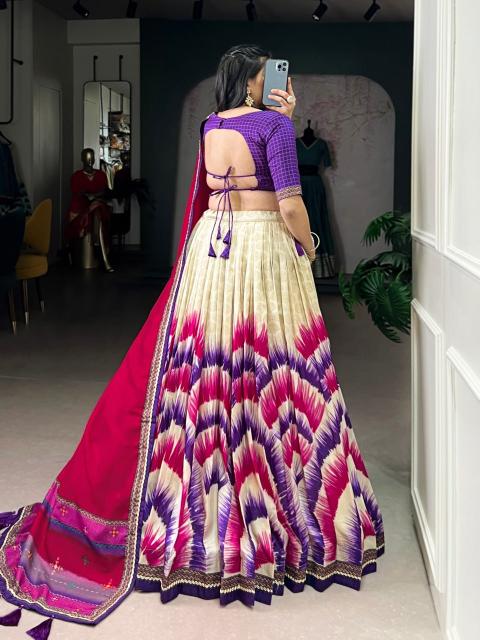 Artriddhs Dola silk D NO DEGITAL 15 Purple Party wear lehenga choli in Gujarat